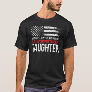 Mens Firewoman Dad Of A Firefighter Father Fire Da T-Shirt