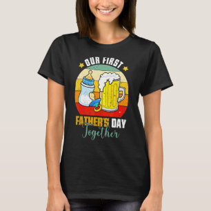 Mens First Father's Day  Beer Baby Bottle Daddy 20 T-Shirt