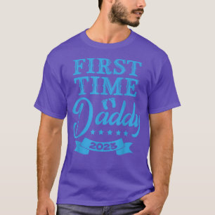 Mens First Time Daddy 2023 Pregnancy Announcement T-Shirt