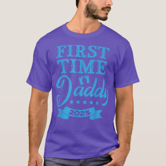 Mens First Time Daddy 2023 Pregnancy Announcement  T-Shirt