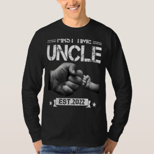 Mens First Time Uncle 2022 For Promoted To Uncle N T-Shirt