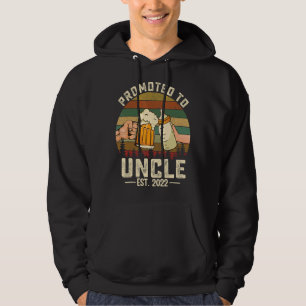 Mens First Time Uncle Promoted To Uncle 2022 Vinta Hoodie