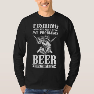 Mens Fisher  Fishing Solves Most Of My Problems Fi T-Shirt