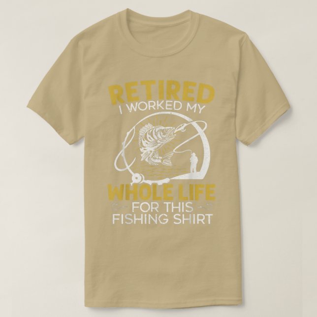 Mens Fisher Hook Fishing Grandpa Fisherman  T-Shirt (Design Front)