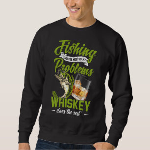 Mens Fisherman Fishing Solves Most Of My Problems Sweatshirt