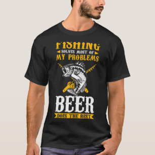 Mens Fisherman Fishing Solves Most Of My Problems T-Shirt