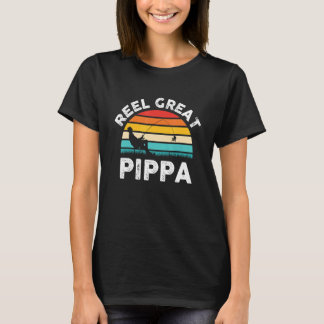 Mens Fishermen Reel Great Pippa Vintage Fishing Fa T-Shirt