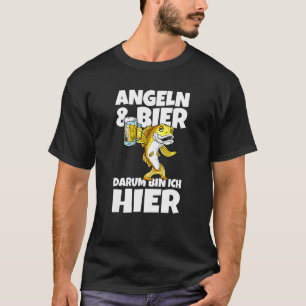 Mens Fishing And Beer   Angler Saying Fischer Petr T-Shirt