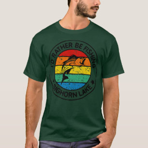 Mens Fishing Bighorn Lake Montana Brook Trout Bull T-Shirt