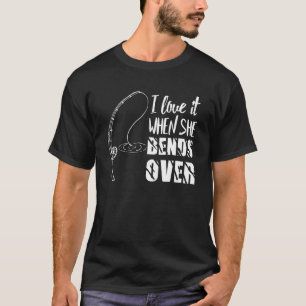Mens Fishing Fisherman Bass Trout Fishing Pole T-Shirt