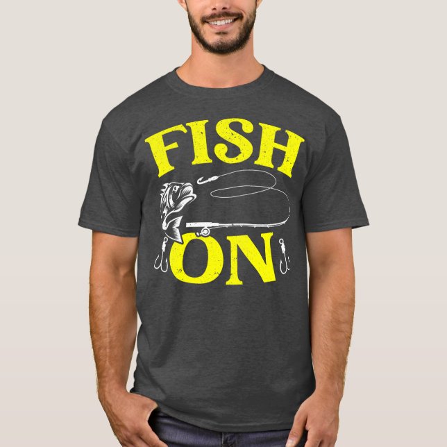 Mens Fishing Fisherman Saltwater Fisher Fish T-Shirt (Front)