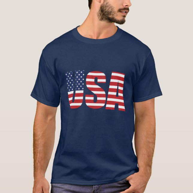 Men's Flag USA T-Shirt (Front)