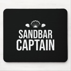 Mens float the boat's sandbar captain performance  mouse pad