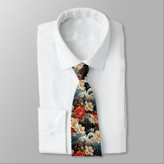 Men's Flower Pattern Neck Tie