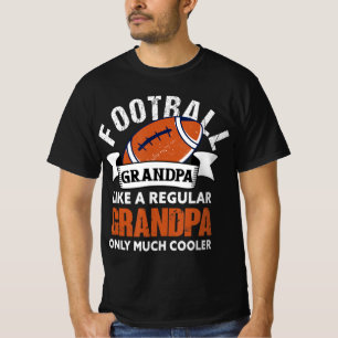 Mens Football Grandpa  Fun Grandfather American Fo T-Shirt