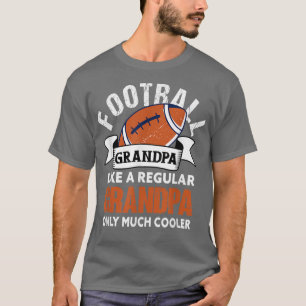 Mens Football Grandpa Funny Grandfather American T-Shirt