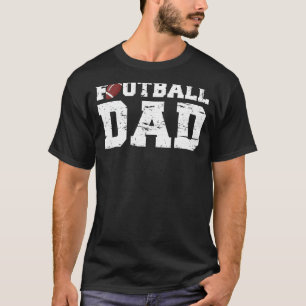 Mens Football Papa Graphic Proud Football Dad T-Shirt