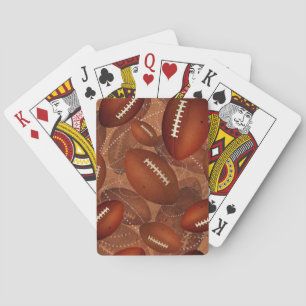 Men's football playing cards