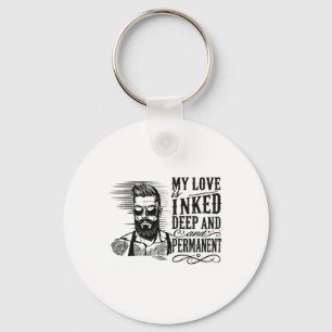Mens For Anti Valentine’s Day Inked Man Tattooed S Key Ring