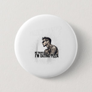 Mens For Anti Valentine’s Day Tattooed Single Man  6 Cm Round Badge