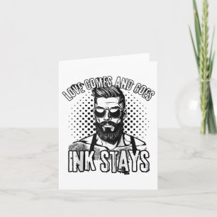 Mens For Anti Valentine’s Day Tattooed Single Men  Card