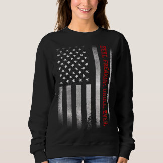 Mens  For Uncle  Best Freakin Uncle Ever Us Flag Sweatshirt