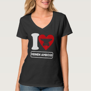 Mens Forged Forging Art Blacksmith Anvil Forging H T-Shirt