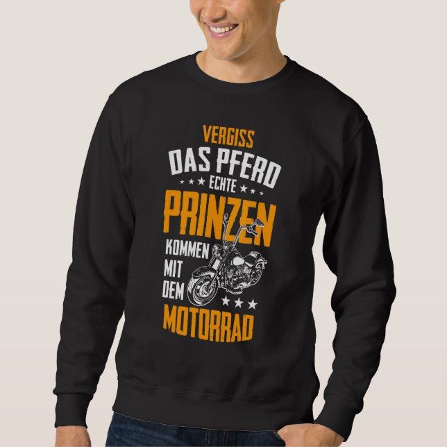 Mens Forget The Horse  A Real Prince Comes With Th Sweatshirt (Front)