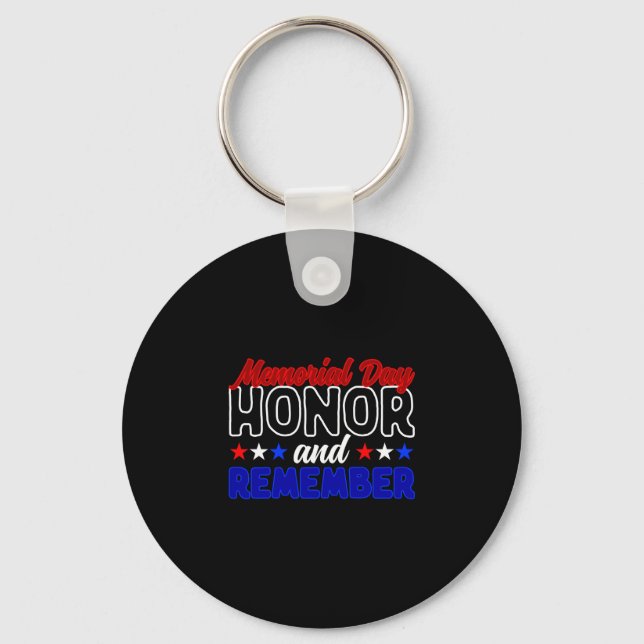 Mens forget veteran honour and remember memorial key ring (Front)