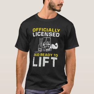 Mens Fork Stacker Operator for Forklift Driver T-Shirt