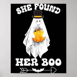 Mens Found Boo Found Boo Funny Couples Halloween Poster