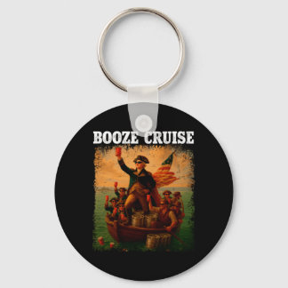 Mens Founding Father Booze Cruise Red C Key Ring