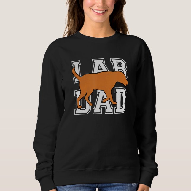 Mens Fox Red Lab Dad Labrador Retriever Sweatshirt (Front)