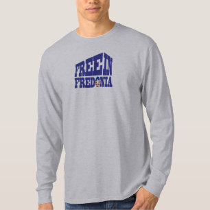 Men's 'Free in Fredonia' Basic Long Sleeve T-Shirt