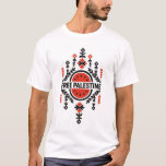 Men's Free Palestine T-Shirt<br><div class="desc">By purchasing this shirt you are helping Zain buy food for his family.</div>