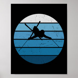 Men's Freestyle Skiing Winter Sport Ski Poster