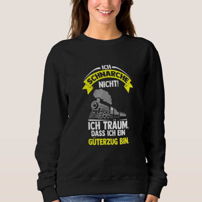 Mens  Freight Train Model Railway Railway Sweatshirt (Front)