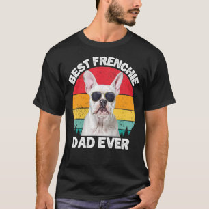 Mens Frenchie Dad White French Bulldog For Men D T-Shirt