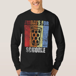 Mens Fridays For Schorle Wine Bottle Palatine Dubb T-Shirt