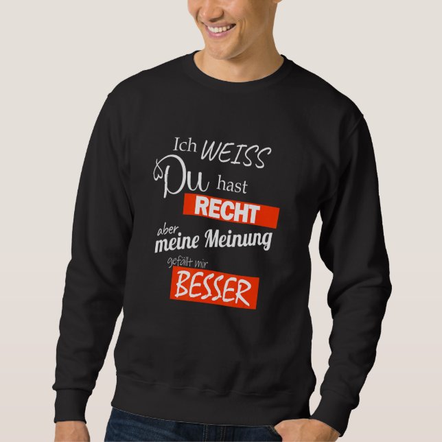 Mens Fun For Smart Guessing Idea Sweatshirt (Front)