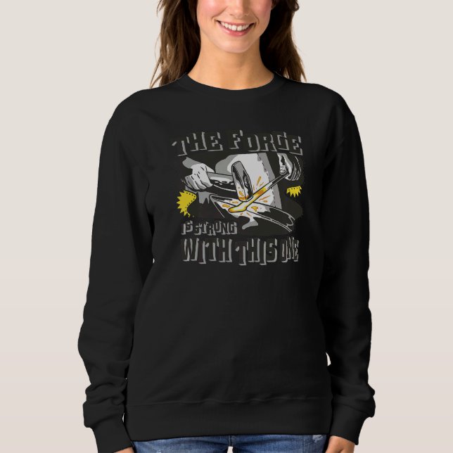 Mens Fun & Patriotic American Blacksmith With Forg Sweatshirt (Front)