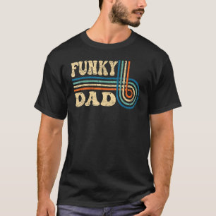 Mens Funky Dad 70s Aesthetic Nostalgia 1970's Retr T-Shirt