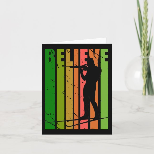 Mens Funky Mens Shooting Gun Biathlon Target Sprin Card (Front)