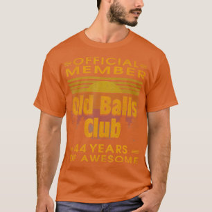 Mens Funny 44Th Birthday Old Balls Club 44 Years o T-Shirt