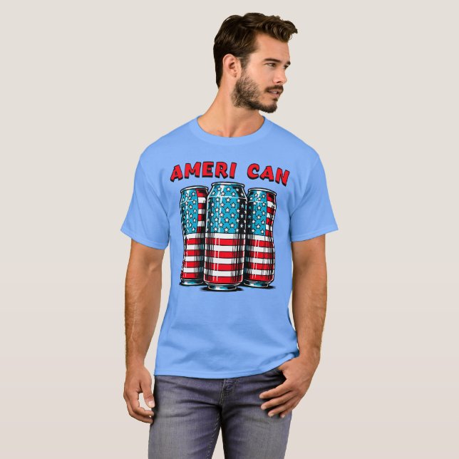 Mens funny 4th of July  T-Shirt (Front Full)