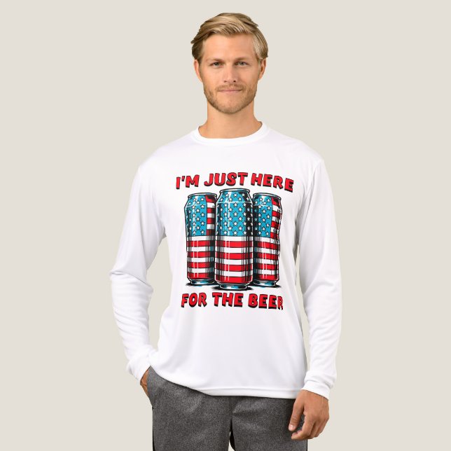 Mens funny 4th of July  Tri-Blend Shirt (Front Full)