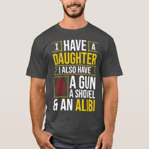 Mens Funny Alibi Party Night Joke Quotes Sarcastic T-Shirt