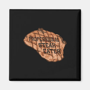 Mens Funny Anti-vegan Professional Steak Eater Bbq Magnet