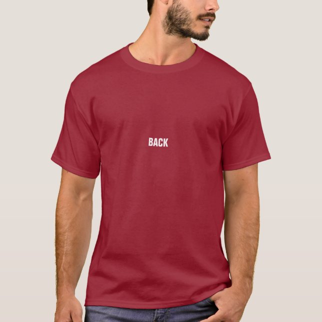 Men's funny back to front t-shirt (Front)