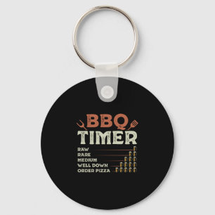 Mens funny bbq grill chef grilling master barbecue key ring